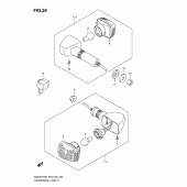 Схема вузла: Поворотники (Gs500h p28, p95) для Suzuki GS500
