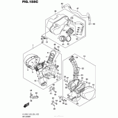 Схема вузла: Повітряний фільтр (Vl1500Bl7 E33) для Suzuki VL1500 Boulevard C90T BOSS