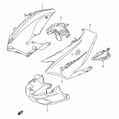 Схема вузла: Передній бічний обтічник (Model k4/k5) для Suzuki DL1000 V-Strom