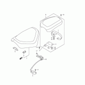 Схема вузла: Сидіння для Suzuki VZ800 Marauder