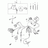 Схема вузла: Електропроводка Suzuki VL250 Intruder LC