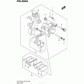 Схема узла: Задний тормозной суппорт (Gsx-R1000L6 E03) для Suzuki GSX-R1000