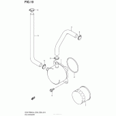 Схема узла: Масляный охладитель для Suzuki GSX-R600
