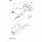 Схема узла: Задний фонарь (Стоп-сигнал) для Suzuki GS500