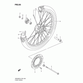 Схема вузла: Переднє колесо Suzuki DR200 DR200SE