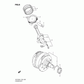 Схема узла: Коленчатый вал & Поршень для Suzuki VLR1800 Intruder C1800R/ Boulevard C109R