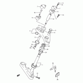 Схема вузла: Рульова траверса для Suzuki LS650 Savage