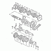 Схема узла: Трансмиссия для Suzuki GSX750