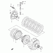 Схема вузла: Зчеплення для Suzuki RMX250