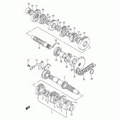 Схема вузла: Трансмісія для Suzuki GS500