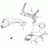 Схема вузла: Кріплення обтічників для Suzuki GSX-R600