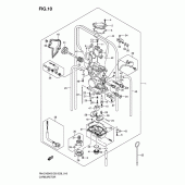 Схема узла: Карбюратор для Suzuki RM-Z450