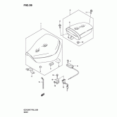 Схема узла: Сиденье для Suzuki GZ125 Marauder