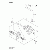 Схема узла: Водяной насос для Suzuki AN650 Burgman (EU analogue of SkyWave)