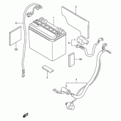 Схема вузла: Акумулятор для Suzuki TL1000