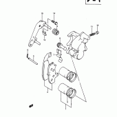 Схема узла: Передний тормозной суппорт для Suzuki DR650 DR650R