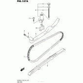 Схема вузла: Ланцюг ГРМ & Натягувач & Заспокоювач для Suzuki UH200 Burgman