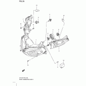 Схема вузла: Фара для Suzuki UH125 Burgman