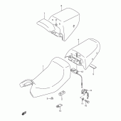 Схема узла: Сиденье (Model j/k/l/m) для Suzuki GSX600 Katana