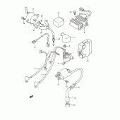 Схема вузла: Електроустаткування для Suzuki LS650 Savage