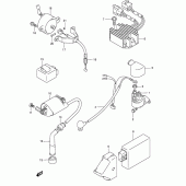 Схема вузла: Електроустаткування для Suzuki LS650 Boulevard S40