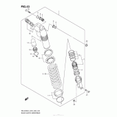 Схема узла: Rear Shock Absorber (Rm-Z450L3 E28) для Suzuki RM-Z450