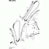 Схема узла: Цепь ГРМ & Натяжитель & Успокоитель для Suzuki VL1500 Boulevard C90 B.O.S.S
