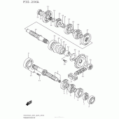 Схема вузла: Трансмісія для Suzuki TU250