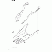 Схема узла: Нижние молдинги (Юбки) для Suzuki UH125 Burgman