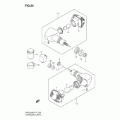 Схема вузла: Поворотники для Suzuki EN125