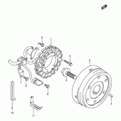 Схема вузла: Статор & Ротор для Suzuki VS1400 Intruder 1400