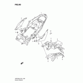 Схема узла: Заднее крыло (Gsr750al2 e21) для Suzuki GSR750