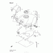 Схема вузла: Паливний бак для Suzuki GW250 Inazuma