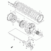 Схема узла: Сцепление для Suzuki GSX-R400