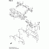 Схема узла: Топливная рейка & Инжектор для Suzuki GSX-R1000