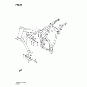 Схема вузла: Рама для Suzuki TU250