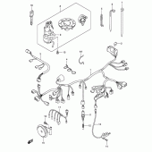 Схема вузла: Електропроводка (Gsf600sy/suy/sk1/sk2/suk1/suk2) для Suzuki GSF600 Bandit