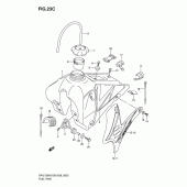 Схема вузла: Паливний бак для Suzuki DR-Z125 DR-Z125