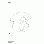 Схема узла: Переднее крыло для Suzuki GSX-R1000