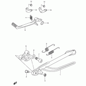 Схема вузла: Підставка (Model k3) для Suzuki SV1000