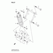 Схема вузла: Важіль прогресії для Suzuki VL800 Boulevard C50T