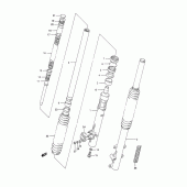 Схема узла: Передняя вилка для Suzuki TS200