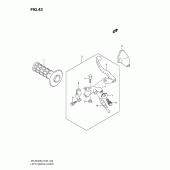 Схема узла: Левая ручка руля для Suzuki DR-Z400 DR-Z400S