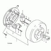 Схема узла: Статор & Ротор для Suzuki TS250