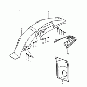 Схема узла: Заднее крыло для Suzuki TS125