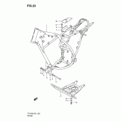 Схема узла: Рама (Model x/w) для Suzuki TF125