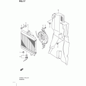Схема узла: Радиатор для Suzuki UH200 Burgman