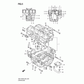 Схема узла: Картер двигателя для Suzuki GSX1400