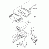 Схема вузла: Задній ліхтар (Стоп-сигнал) (Model j/k/l/m/n) для Suzuki GSX600 Katana