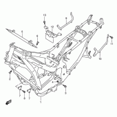 Схема вузла: Рама для Suzuki GSX600 Katana